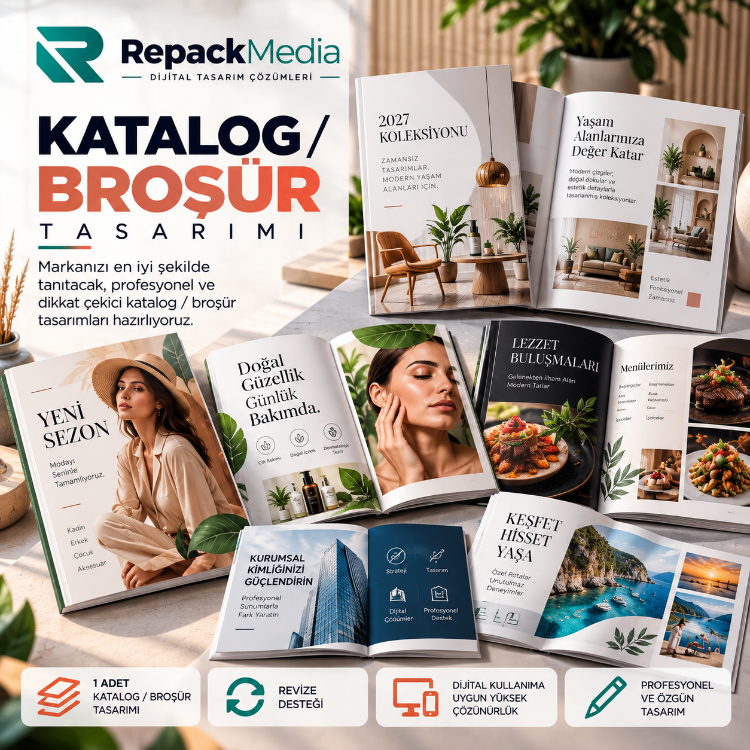 Katalog / Broşür Tasarımı | 1 Tasarım