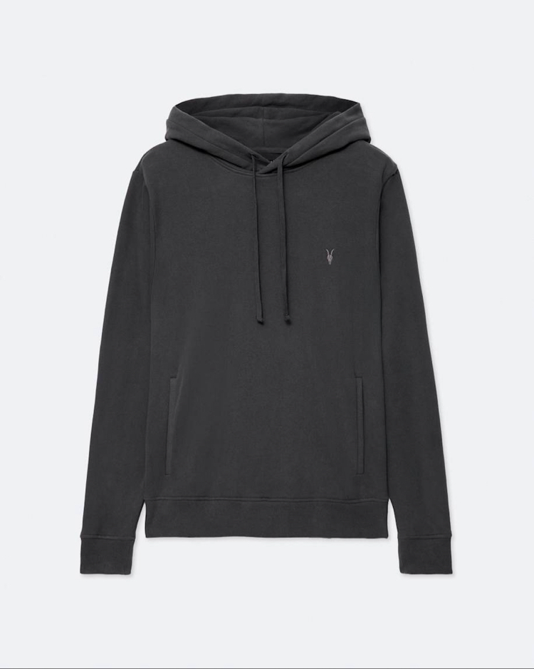 All Saints Organic Cotton Raven Ramskull Hoodie