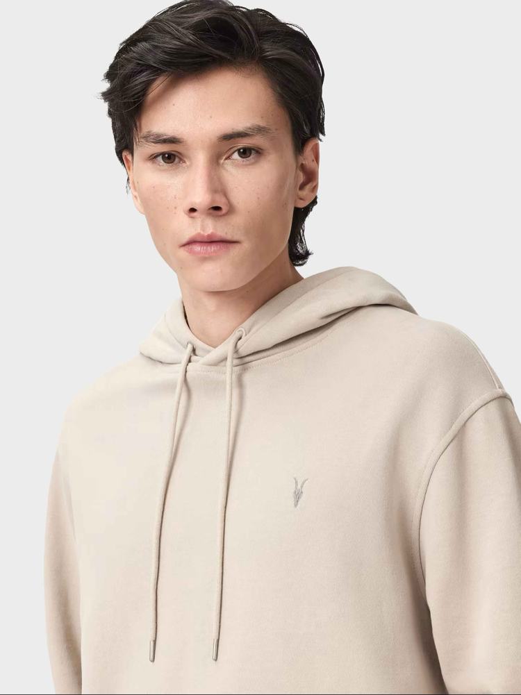 All Saints Ramskull Hoodie Sandstone Brown
