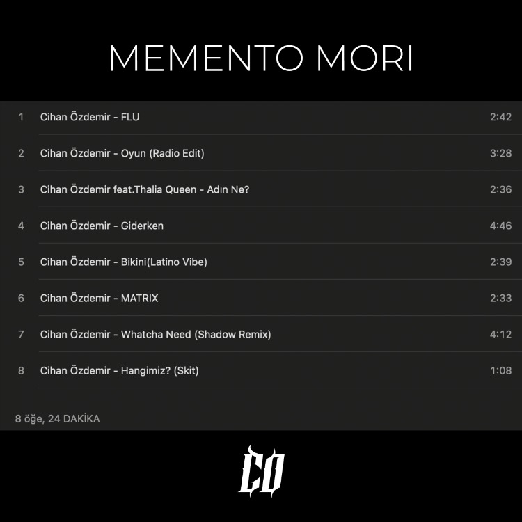 Cihan Özdemir - Memento Mori (Limited Edition - Digital Album - Mp3)