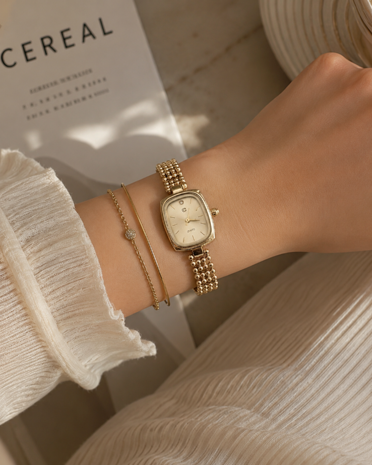 Gold Vintage Kadın Saat