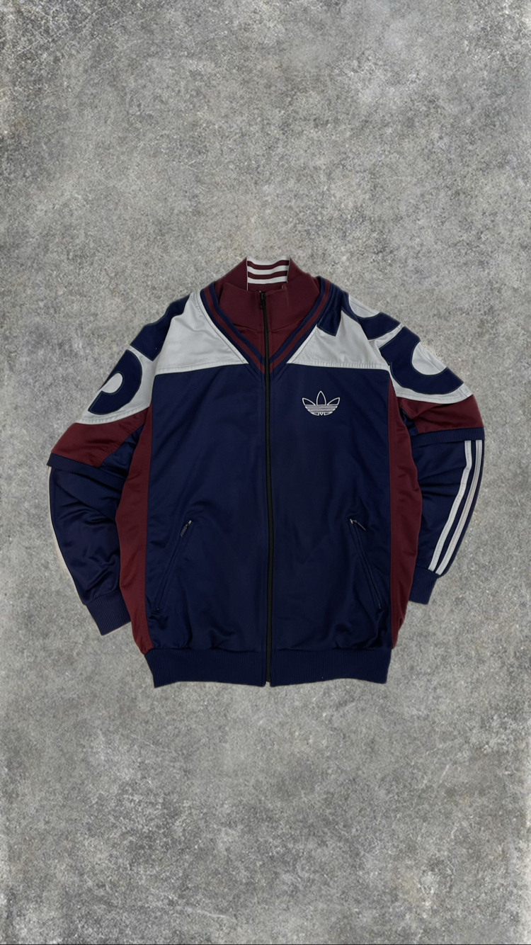 Adidas Vintage Lacivert İşlemeli Ceket