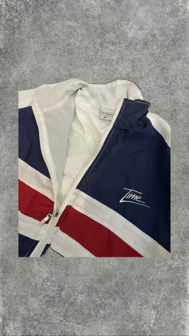 Vintage 90s Beyaz Oversize Ceket/Yağmurluk