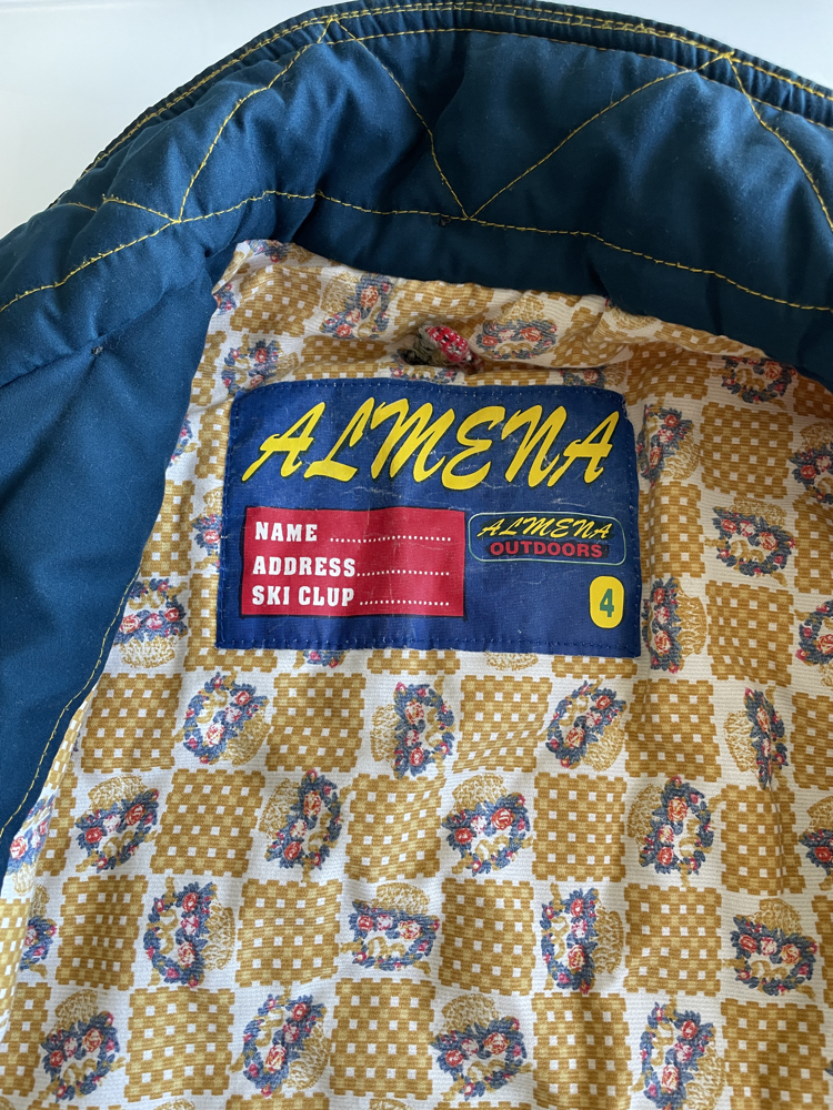 Almena Outdoors Vintage 90s Mavi-Sarı Mont