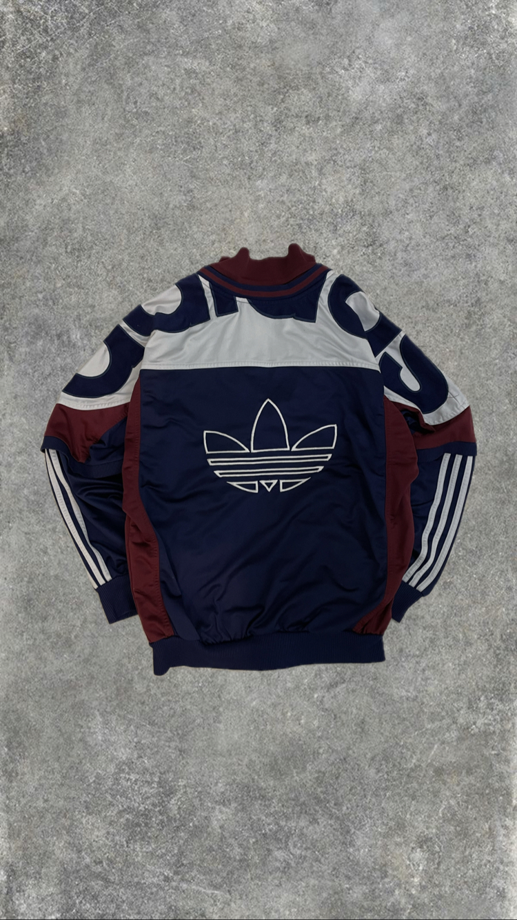 Adidas Vintage Lacivert İşlemeli Ceket