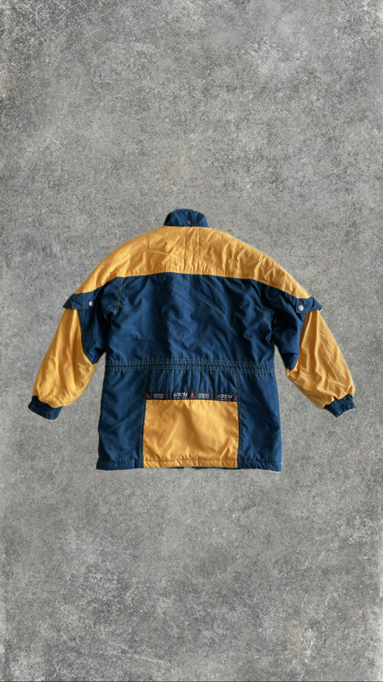 Almena Outdoors Vintage 90s Mavi-Sarı Mont