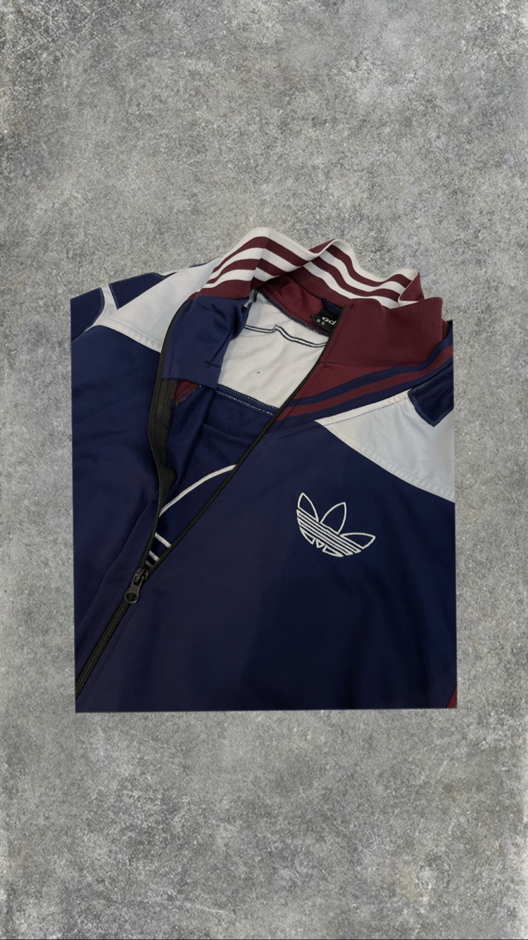 Adidas Vintage Lacivert İşlemeli Ceket