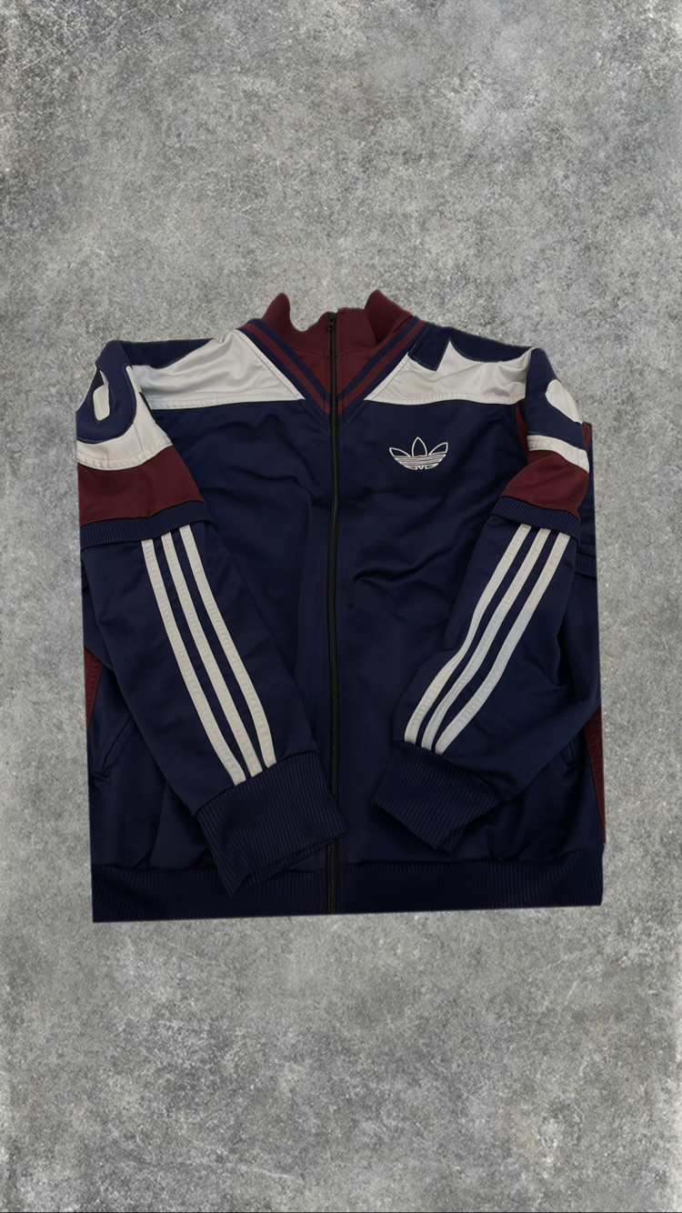 Adidas Vintage Lacivert İşlemeli Ceket