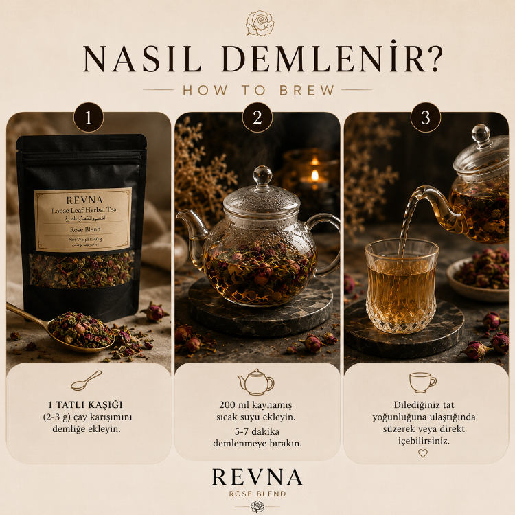 Revna Rose Blend | Yaprak Bitki Çayı