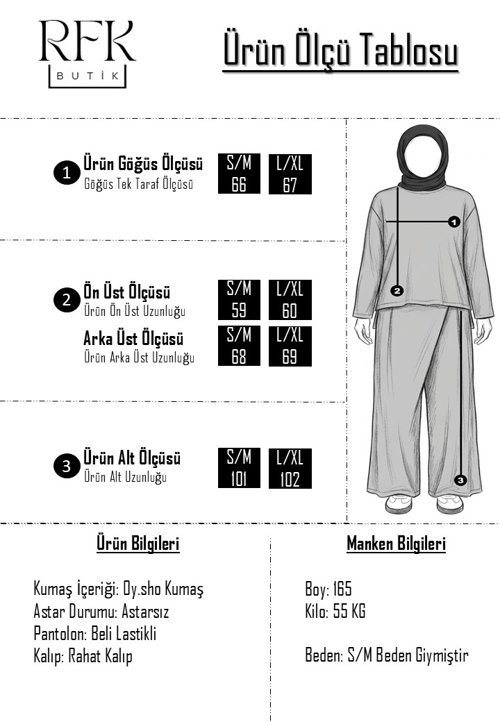 Reysa Oysho Tunik Pantolonlu Takım - Yeşil
