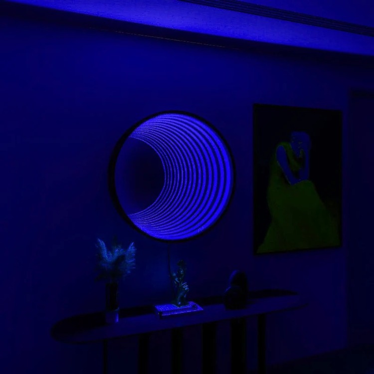 3D 360º Sonsuzluk Ayna - RGB Neon 80x80