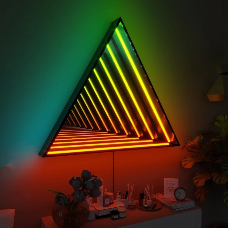 3D Üçgen Sonsuzluk Ayna - 70CM EBAT