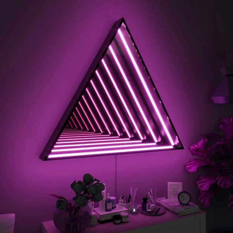 3D Üçgen Sonsuzluk Ayna - 70CM EBAT