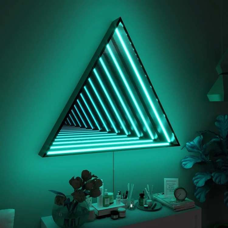 3D Üçgen Sonsuzluk Ayna - 50CM EBAT