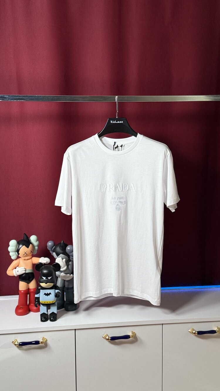 PRADA LOGO PRINTED COTTON SHIRT NW