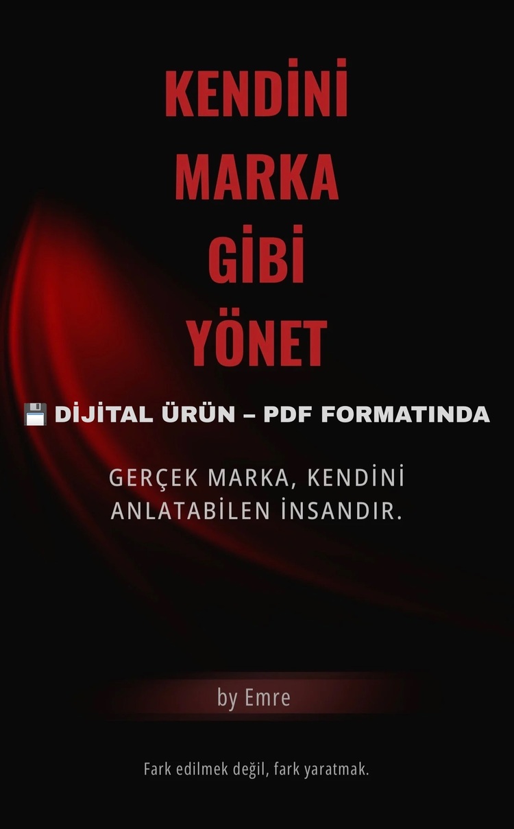 Kendini Marka Gibi Yönet – Dijital E-Kitap (PDF Formatında)