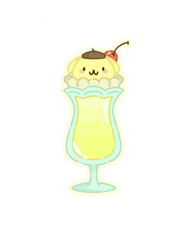 PomPomPurin Cream Soda Sticker