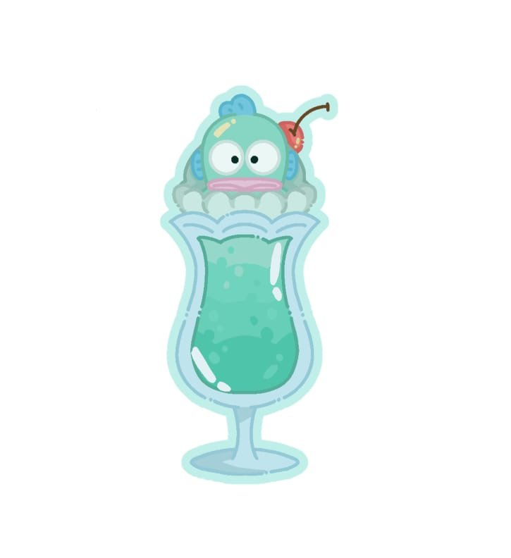 Hangyodon Cream Soda Sticker