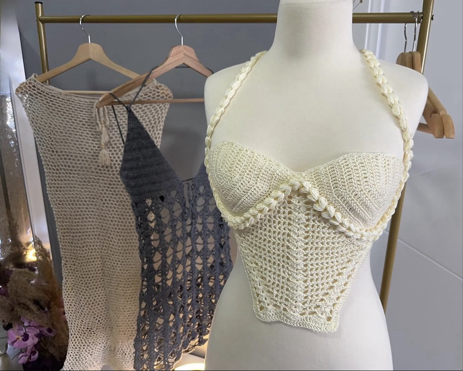  Pearl Crochet Beach Top 