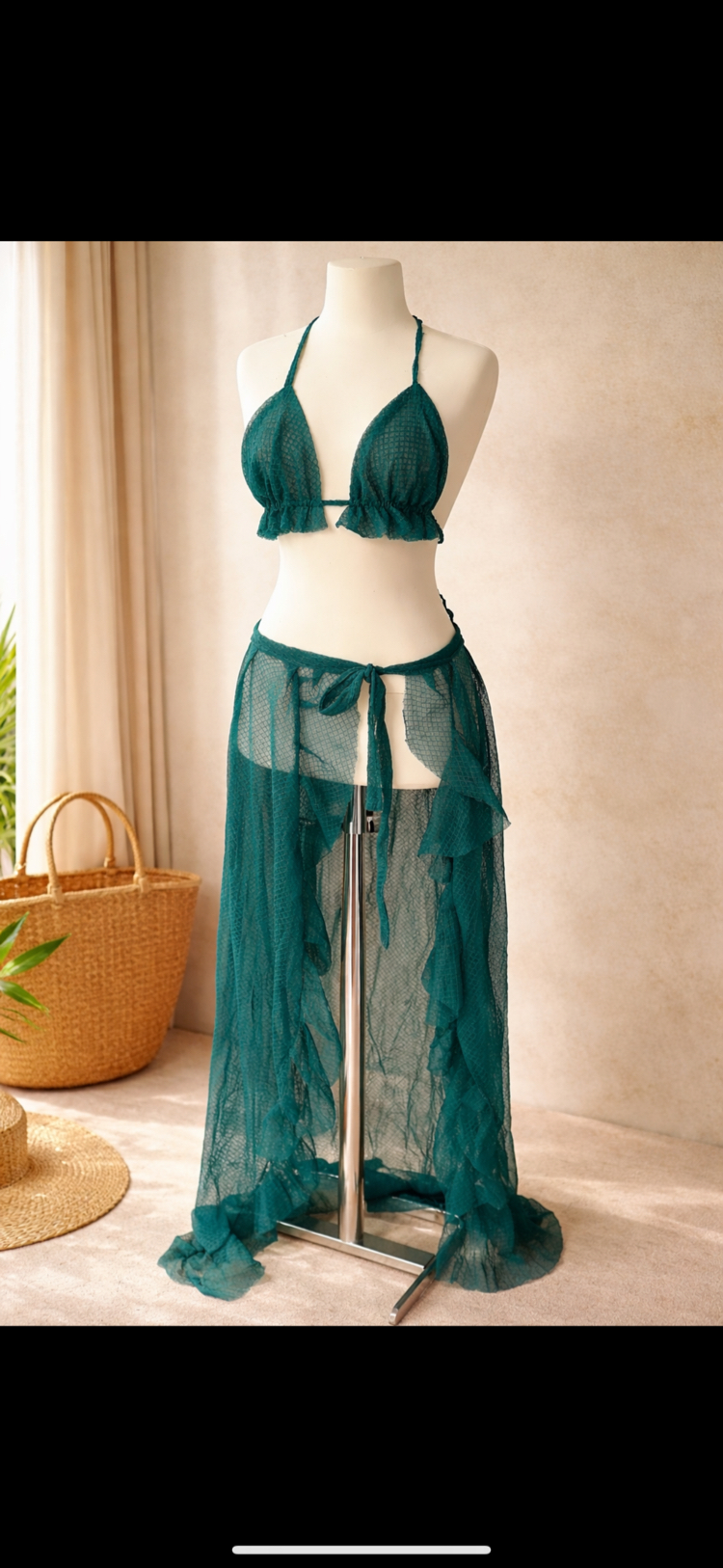 Rio Collection – Emerald Mesh Beach Set