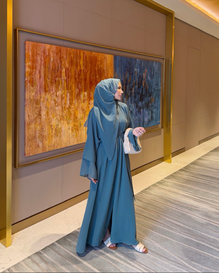 Alya abaya x Koyu mint