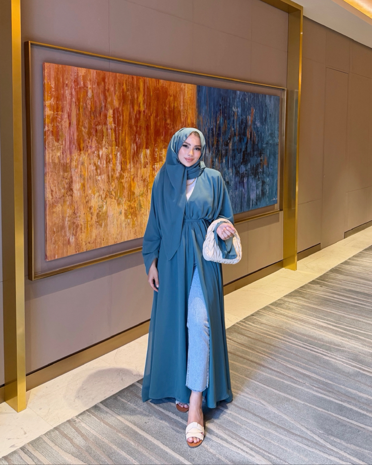 Alya abaya x Koyu mint