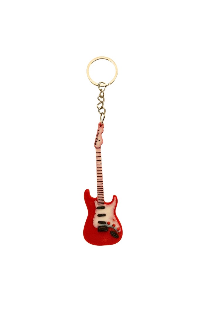 Orta Boy Kırmızı Fender Gitar Anahtarlık
