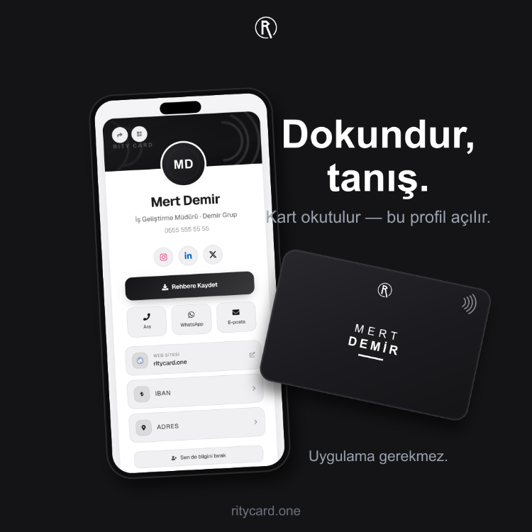 Rity Card | NFC Dijital Kartvizit