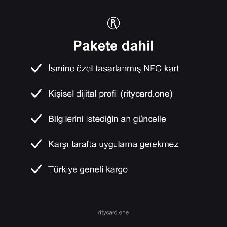 Rity Card | NFC Dijital Kartvizit