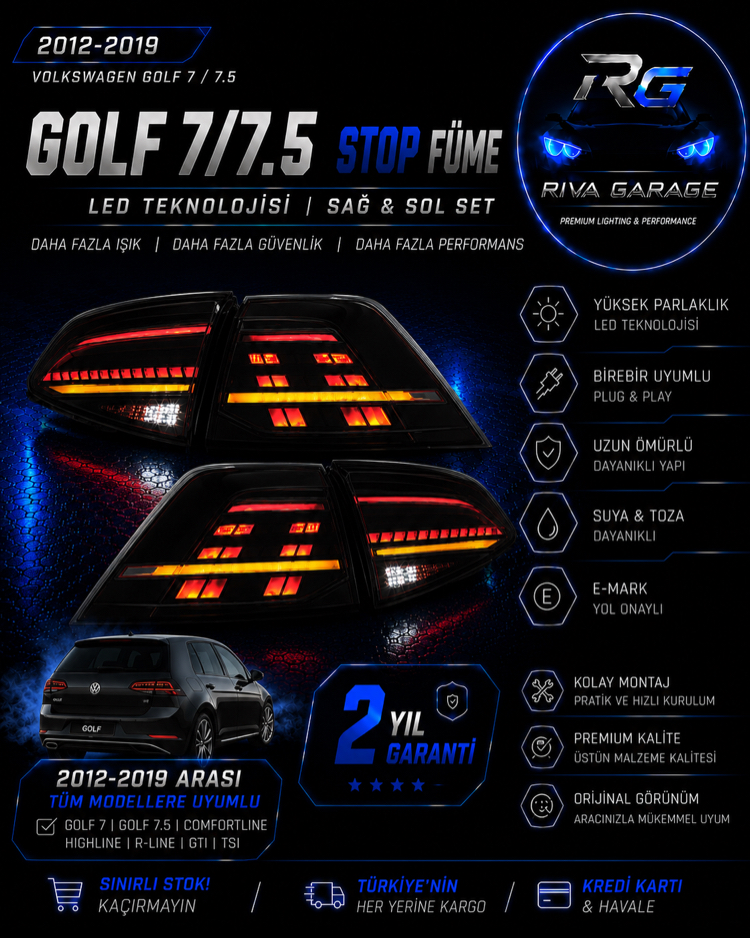 Golf 7/7.5 Stop Füme