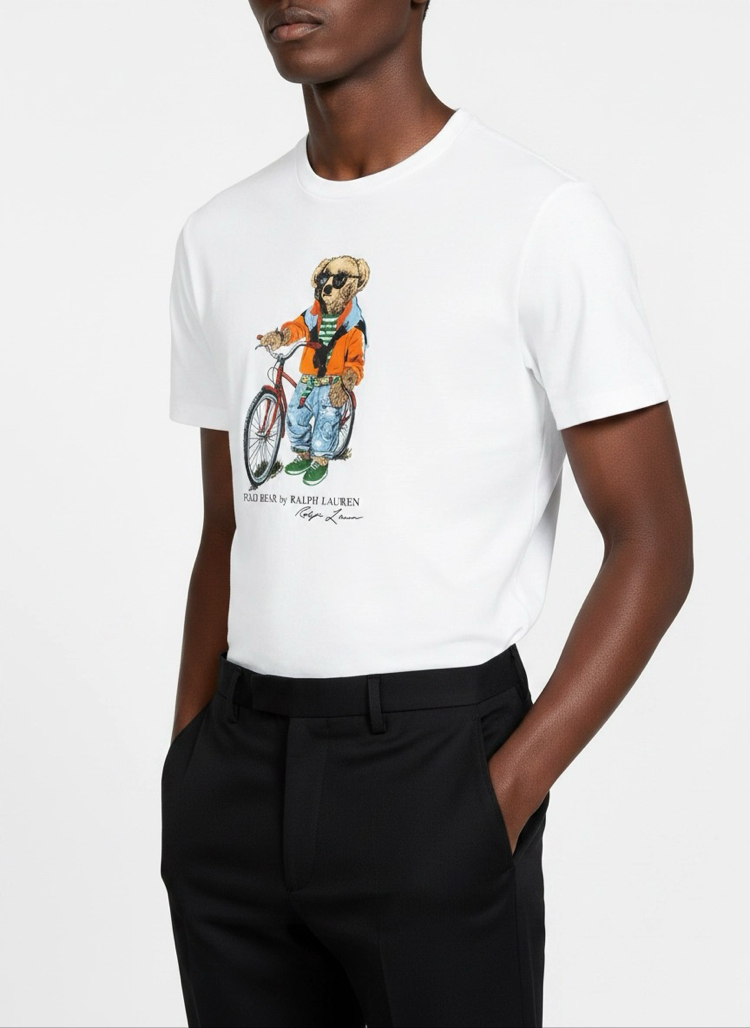 Ralph Lauren İthal Orjinal Bear T-Shirt Beyaz