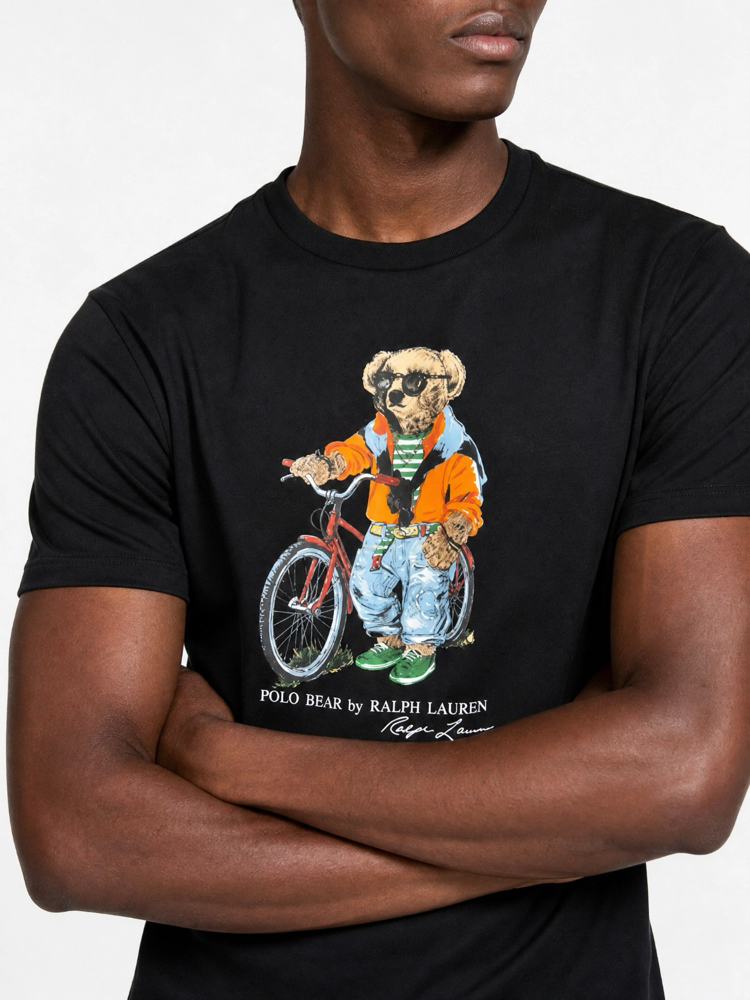 Ralph Lauren İthal Orjinal Bear T-Shirt Siyah