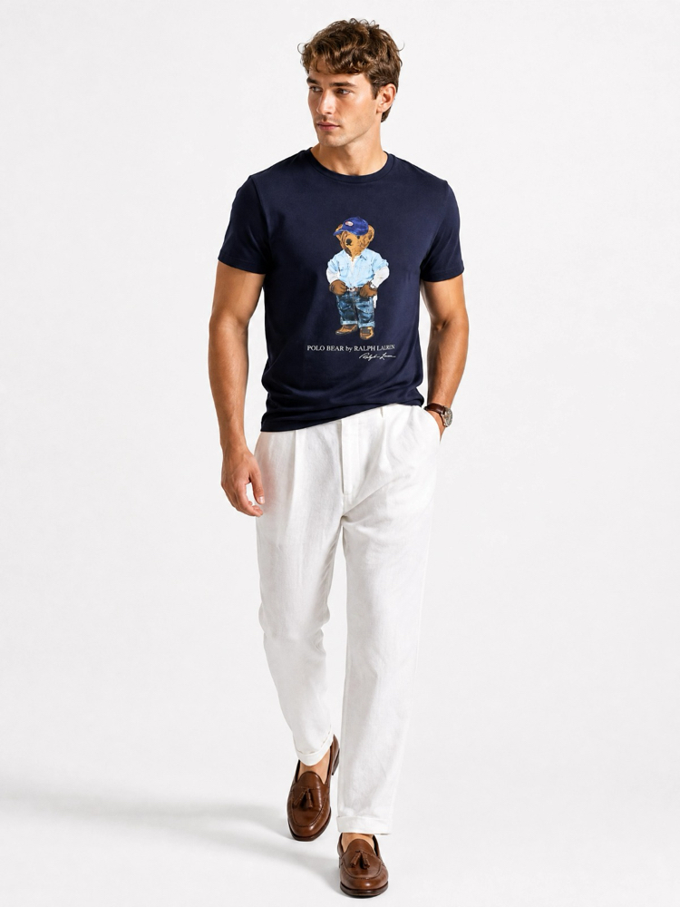 Ralph Lauren İthal Orjinal Bear T-Shirt Lacivert