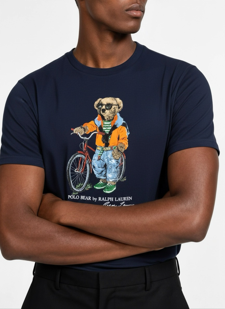 Ralph Lauren İthal Orjinal Bear T-Shirt Lacivert