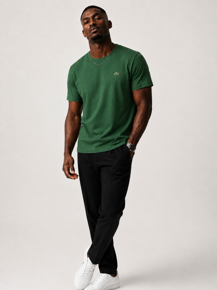 Lacoste Classic Basic T-Shirt Yeşil (RegularFit)
