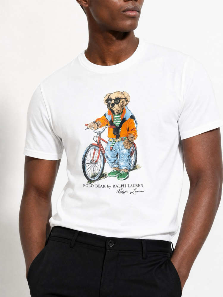 Ralph Lauren İthal Orjinal Bear T-Shirt Beyaz