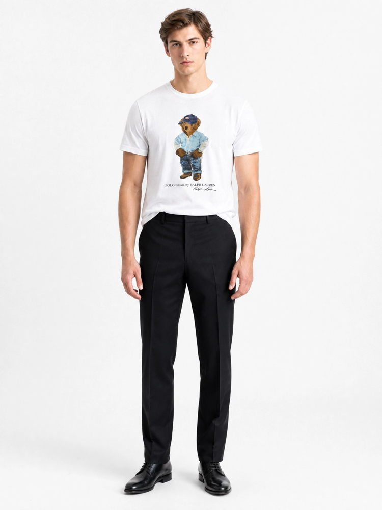Ralph Lauren İthal Orjinal Bear T-Shirt Beyaz