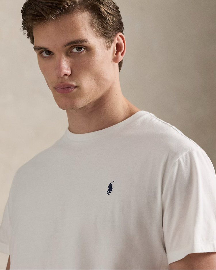 Polo Ralph. Classic Basic T-Shirt Beyaz (RegularFit)