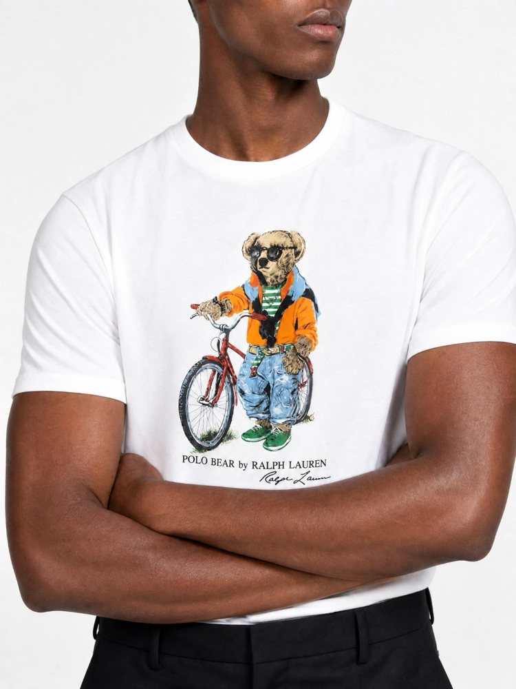 Ralph Lauren İthal Orjinal Bear T-Shirt Beyaz