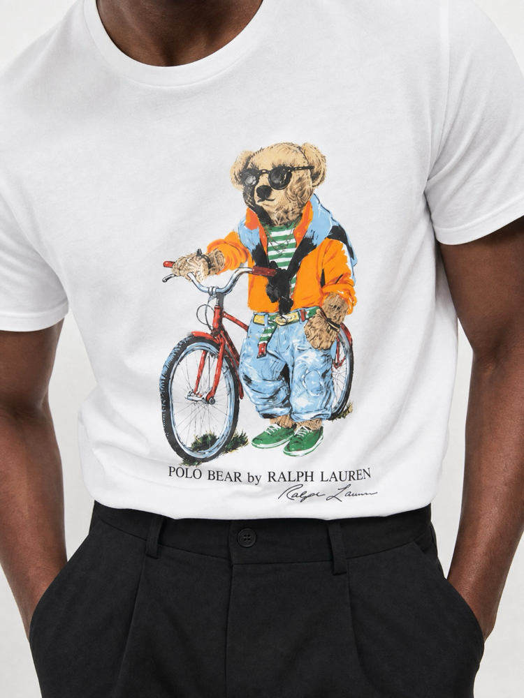 Ralph Lauren İthal Orjinal Bear T-Shirt Beyaz