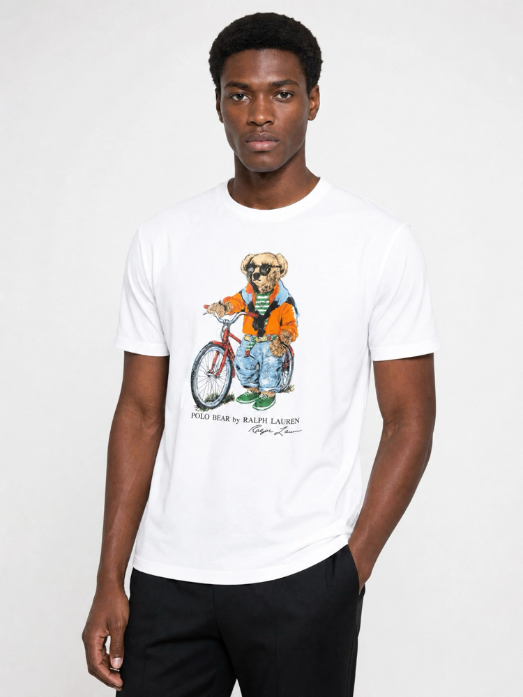 Ralph Lauren İthal Orjinal Bear T-Shirt Beyaz