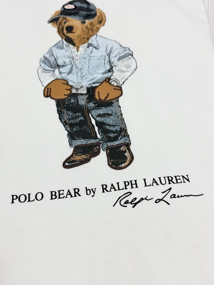 Polo Ralph. Bear T-Shirt Beyaz
