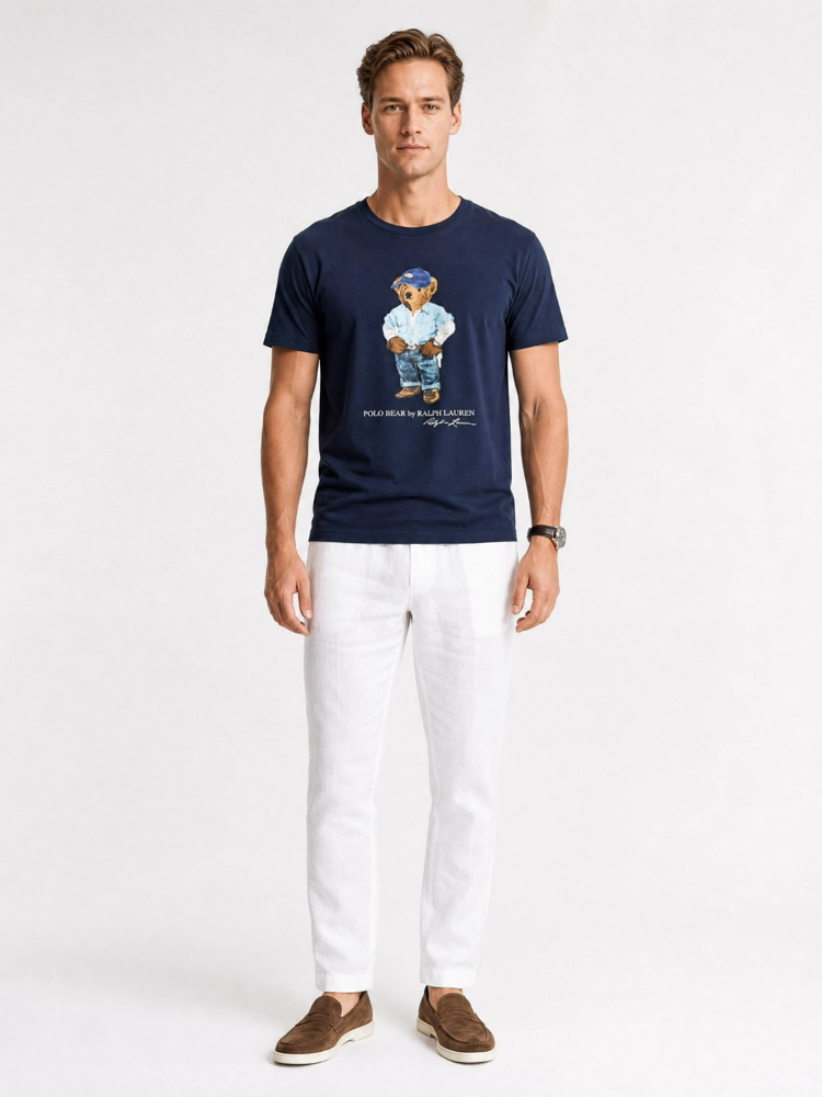 Ralph Lauren İthal Orjinal Bear T-Shirt Lacivert
