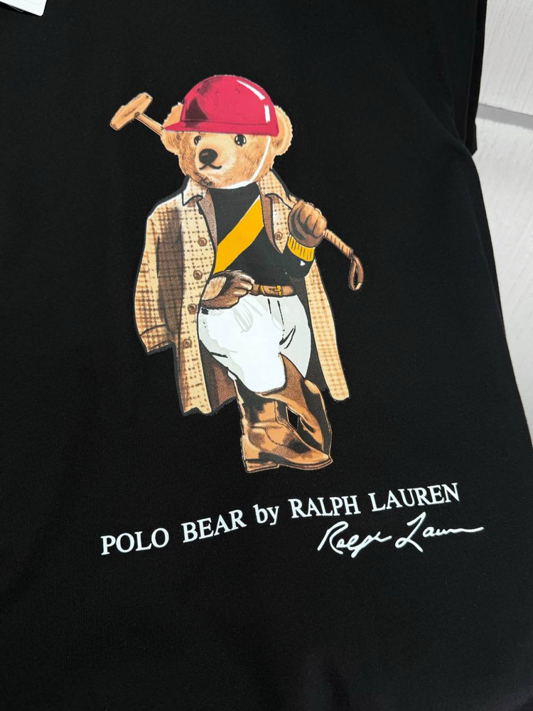 Polo Ralph. Baskılı T-Shirt Siyah