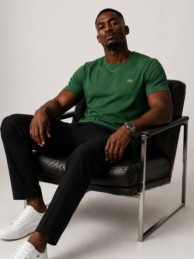 Lacoste Classic Basic T-Shirt Yeşil (RegularFit)
