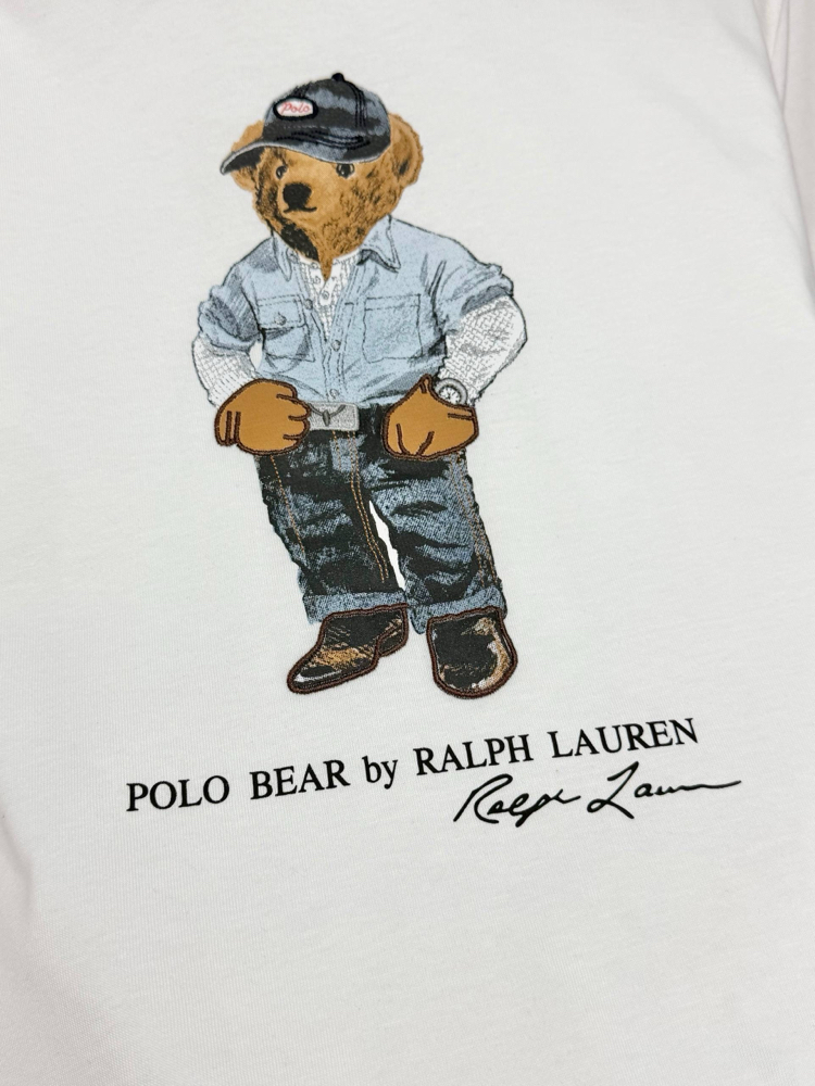 Polo Ralph. Bear T-Shirt Beyaz
