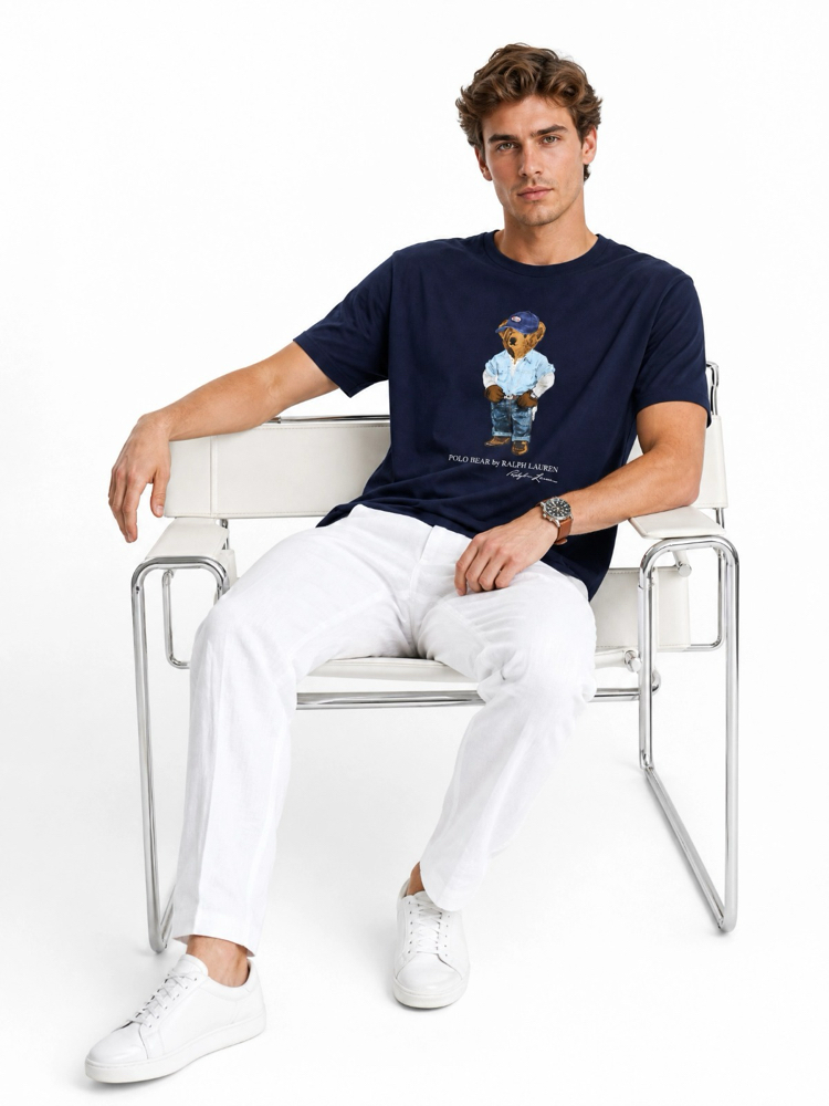 Ralph Lauren İthal Orjinal Bear T-Shirt Lacivert