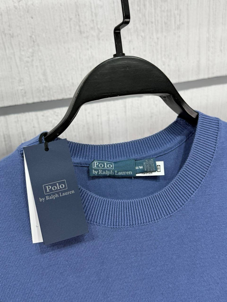 Polo Ralph. Classic %100 Pamuk Triko Mavi