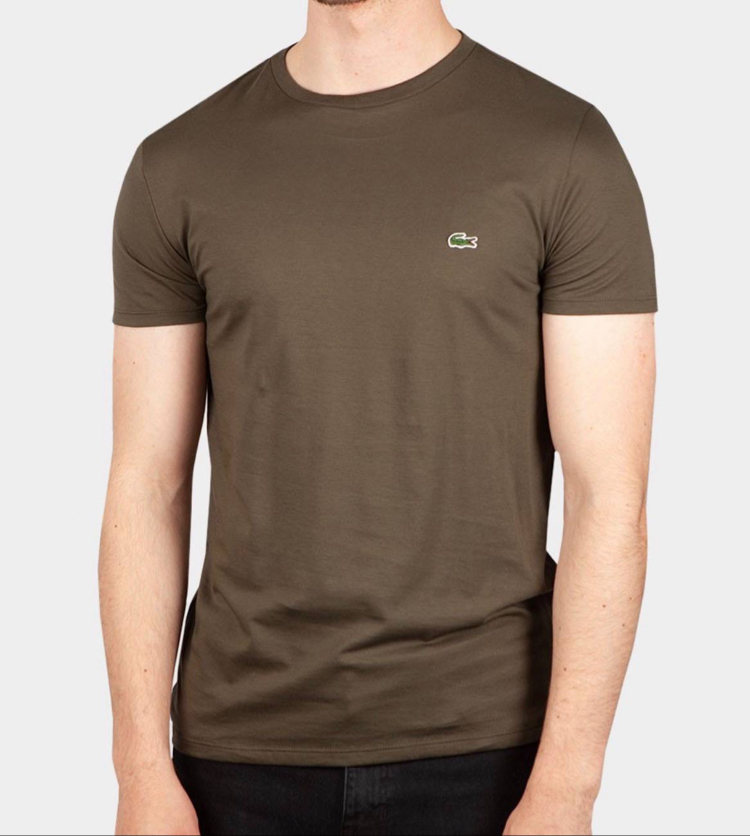 Lacoste Classic Basic T-Shirt Kahverengi (RegularFit)