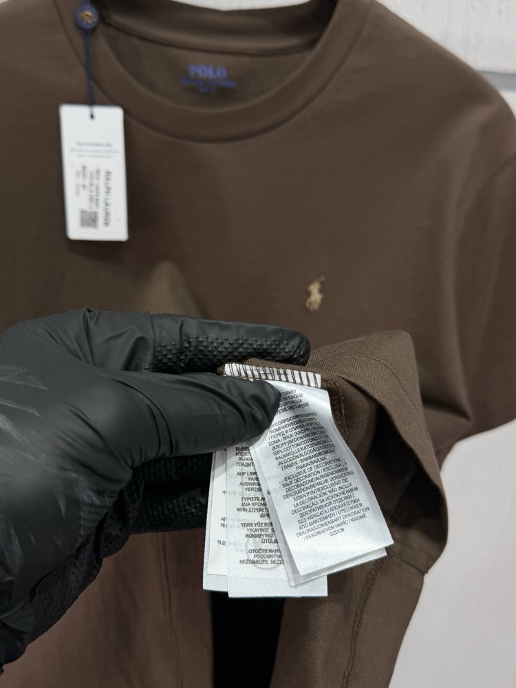 Polo Ralph. Classic Basic T-Shirt Kahverengi (RegularFit)